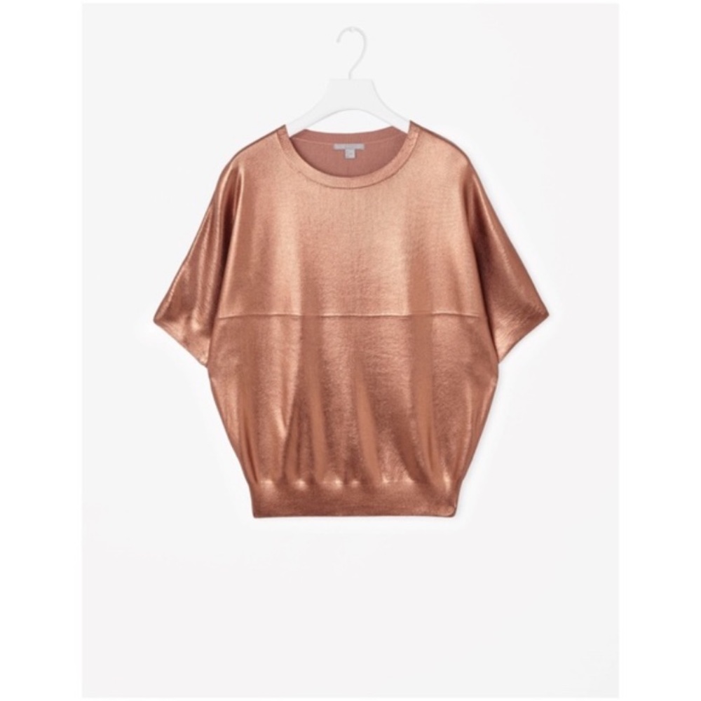 COS Gold Metallic Top